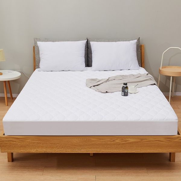 Quilted Fitted Mattress Pad - Mattress Cover Stretches up to 24 Inches Deep - Mattress